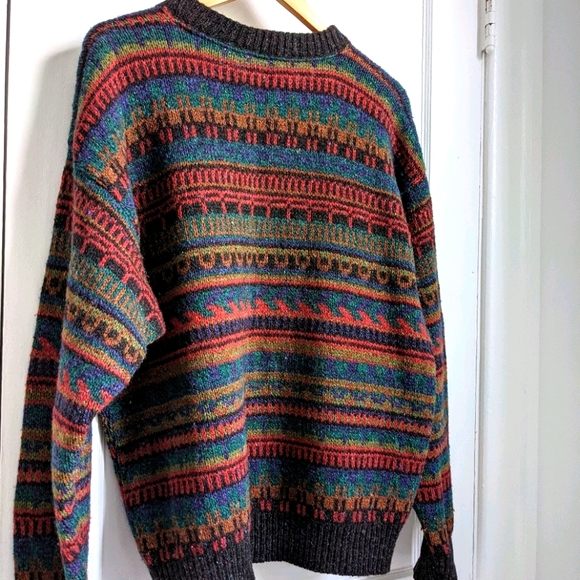 Vintage Wool Crewneck Knit Sweater (made in USA) - Picture 1 of 5